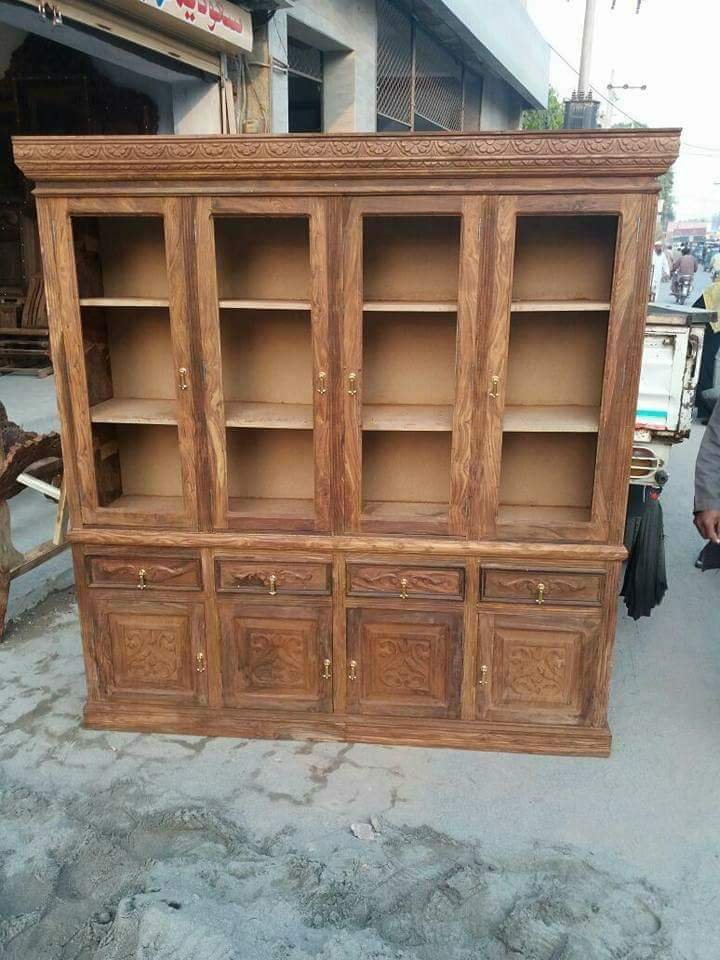 4 Door Wood Cabinet