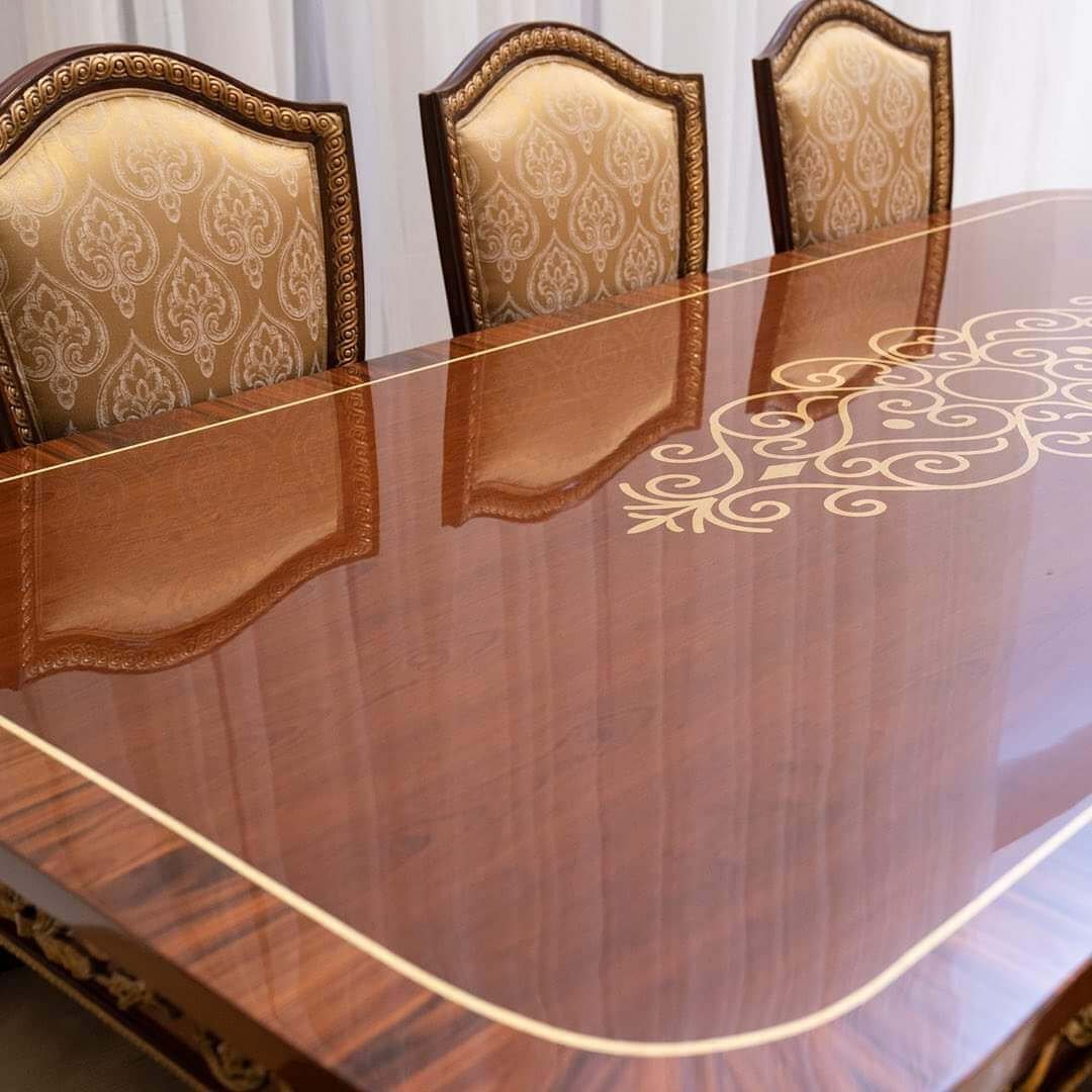 Luxury Dining Chair And Table Set