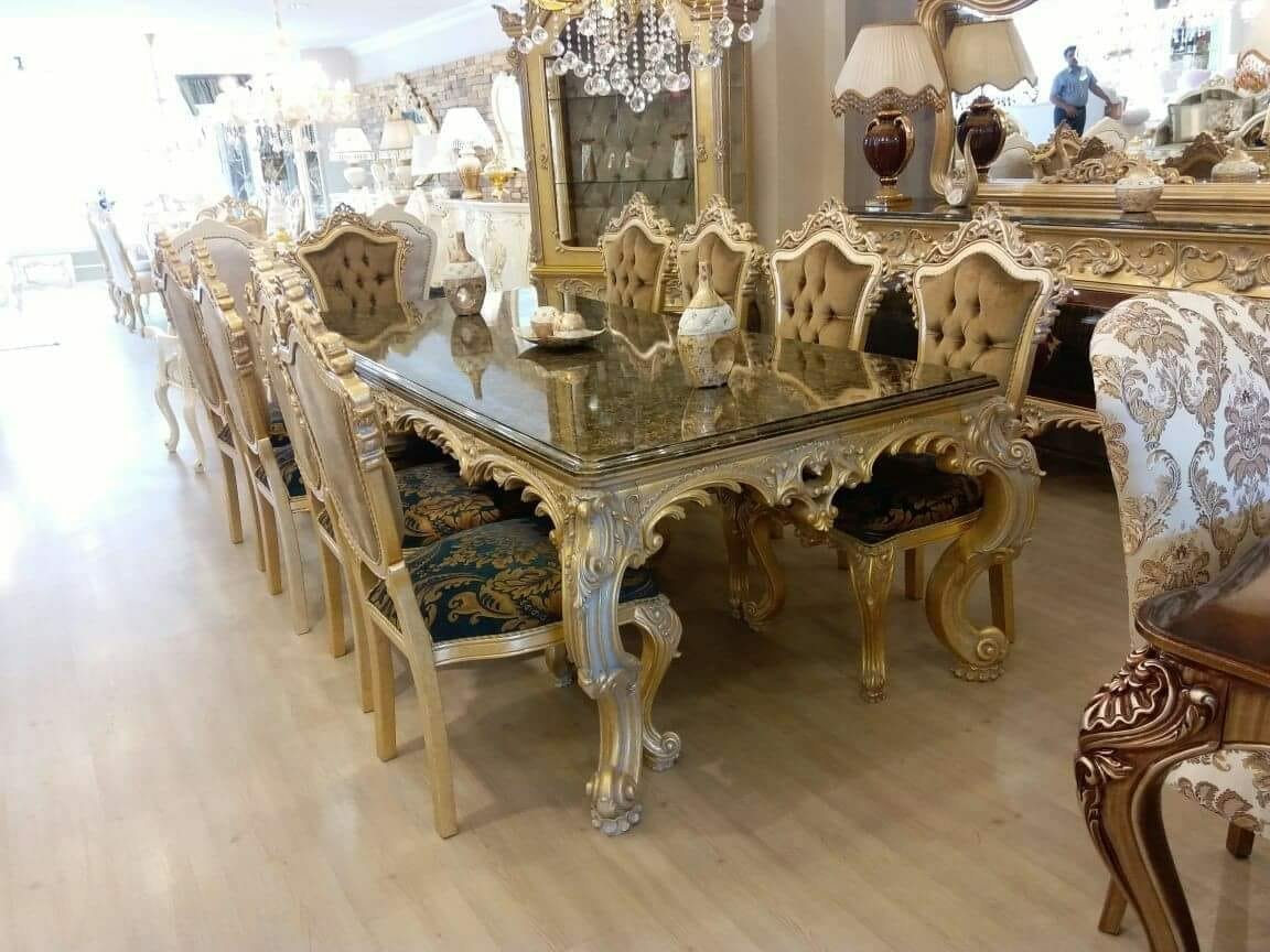Italian Crown Dinning Chairs And Table