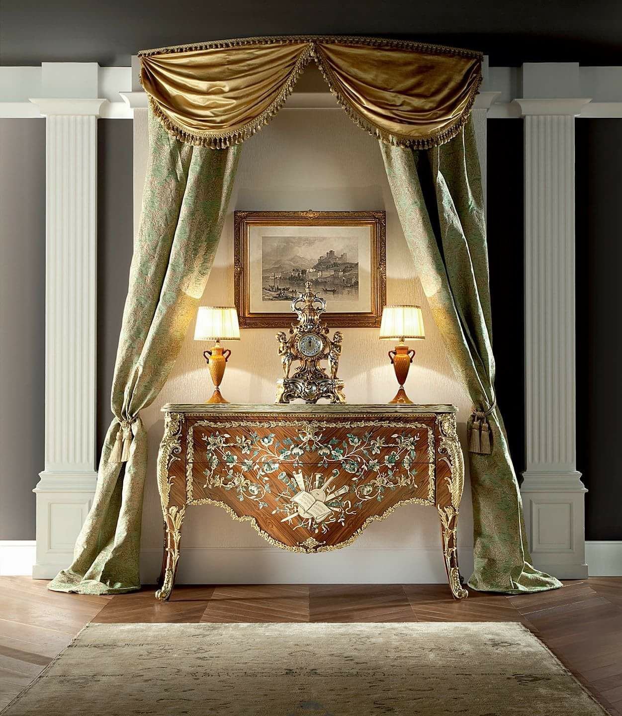 Italian Console With Frame