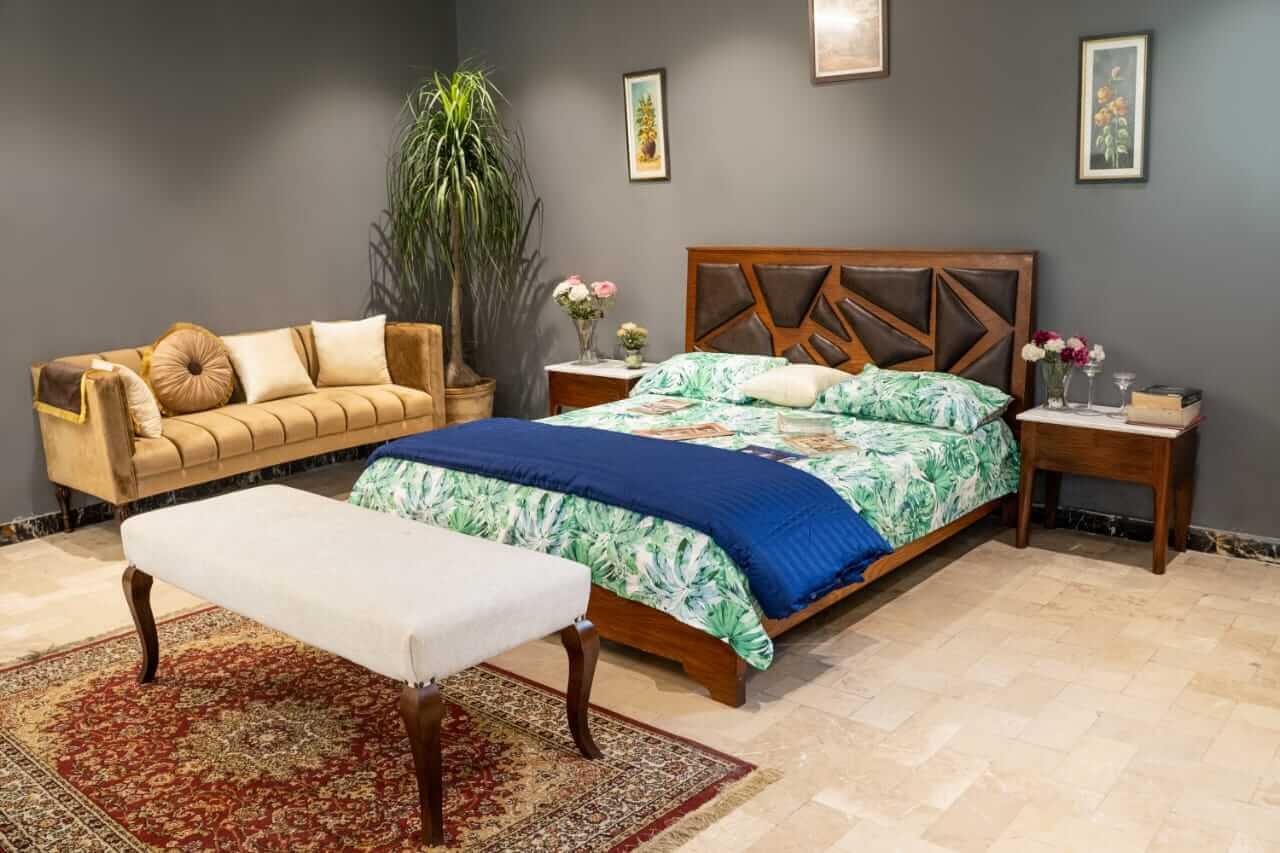 Rock Curved Bed Set