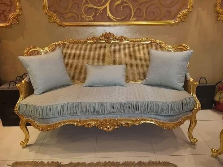 Gold Antique Lover Sofa Set